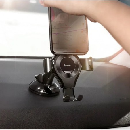 BASEUS ΒΑΣΗ ΣΤΗΡΙΞΗΣ CAR HOLDER OSCULUM GRAVITY BLACK