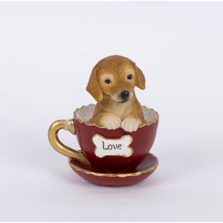 ΣΚΥΛΑΚΙ ΠΟΛΥΡΕΖΙΝ ΣΕ ΦΛΥΤΖΑΝΑΚΙ, ΚΟΚΚΙΝΟ, 7.5X8X10CM 600-46276