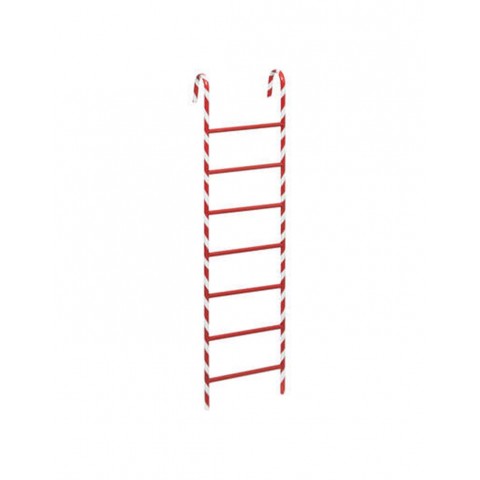 ΣΚΑΛΑ ΜΕΤΑ΄ΛΛΙΚΗ Candy 30x10,5H121cm ΚΟΚΚΙΝΗ
