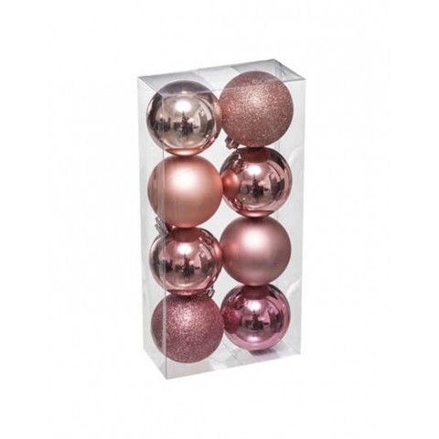 ΜΠΑΛΕΣ ΠΛΑΣΤΙΚΕΣ ΡΟΖ Φ7CM 8 TEMAXIA