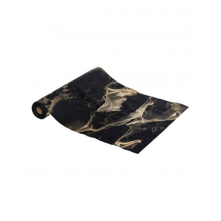 ΡΟΛΟ ΥΦΑΣΜΑ ΜΕ ΣΧΕΔΙΟ ΜΑΥΡΟ /ΧΡΥΣΟ ΜΑΡΜΑΡΟ 28Χ300cm