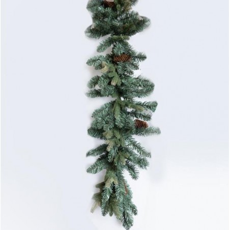 EUROLAMP ΓΙΡΛΑΝΤΑ ΠΡΑΣΙΝΗ ΜΕ ΚΟΥΚΟΥΝΑΡΙΑ, 200CM 600-30636