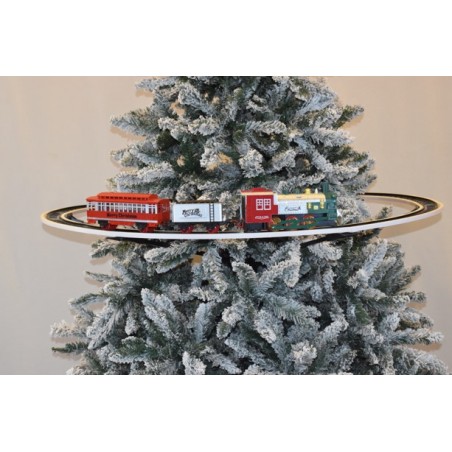 ΠΕΡΙΣΤΡΕΦΟΜΕΝΟ ΤΡΕΝΟ ΓΥΡΩ ΑΠΟ ΤΟ ΔΕΝΤΡΟ ΜΕ ΗΧΟ