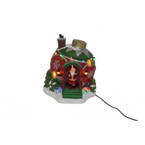 ΧΡΙΣΤΟΥΓΕΝΝΙΑΤΙΚΗ ΠΑΡΑΣΤΑΣΗ "SANTA'S RED DOOR", ΔΙΑΚΟΣΜΗΤΙΚΟ ΜΠΑΤΑΡΙΑΣ-USB
