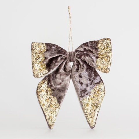 EUROLAMP ΒΕΛΟΥΔΙΝΟΣ ΦΙΟΓΚΟΣ, ΓΚΡΙ, ΜΕ GLITTER, 20x20cm 600-44716