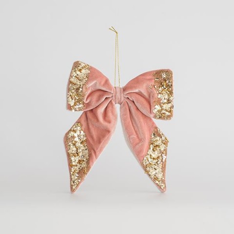 EUROLAMP ΒΕΛΟΥΔΙΝΟΣ ΦΙΟΓΚΟΣ, ΡΟΖ, ΜΕ GLITTER, 20x20cm 600-44762