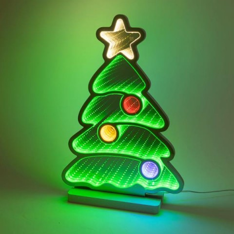 EUROLAMP ΧΡΙΣΤΟΥΓΕΝΝΙΑΤΙΚΟ ΔΕΝΤΡΟ 27x1,5x39cm, ΔΙΑΚΟΣΜΗΤΙΚΟ ΣΧΕΔΙΟ ΚΑΘΡΕΦΤΗΣ 600-46604