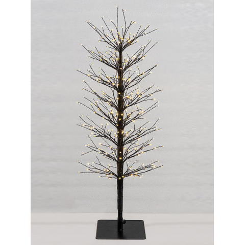 LIANOS ΜΑΥΡΟ ΦΩΤΙΖΟΜΕΝΟ ΔΕΝΤΡΟ 90CM ΜΕ 320LED (32 Led Flash) ΜΕ ΜΕΤΑΣΧΗΜΑΤΙΣΤΗ ΚΑΙ DIMMER (23840)