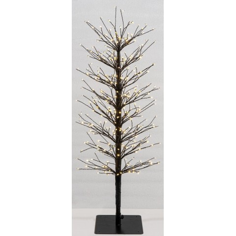 LIANOS ΜΑΥΡΟ ΦΩΤΙΖΟΜΕΝΟ ΔΕΝΤΡΟ 120CM ΜΕ 400LED (40 Led Flash) ΜΕ ΜΕΤΑΣΧΗΜΑΤΙΣΤΗ ΚΑΙ DIMMER (23412)