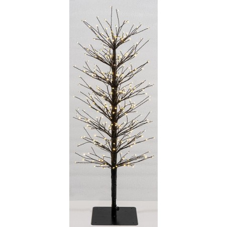 LIANOS ΜΑΥΡΟ ΦΩΤΙΖΟΜΕΝΟ ΔΕΝΤΡΟ 120CM ΜΕ 400LED (40 Led Flash) ΜΕ ΜΕΤΑΣΧΗΜΑΤΙΣΤΗ ΚΑΙ DIMMER (23412)