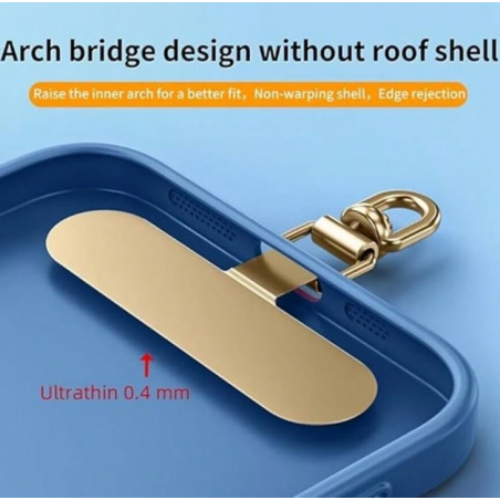 PAD ΓΙΑ STRAP ΛΑΙΜΟΥ ΚΙΝΗΤΟΥ ΤΗΛΕΦΩΝΟΥ ΜΑΥΡΟ ΜΕ ΓΑΤΟΥΛΑ