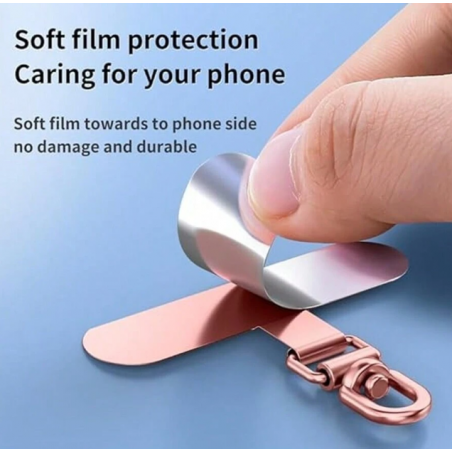 PAD ΓΙΑ STRAP ΛΑΙΜΟΥ ΚΙΝΗΤΟΥ ΤΗΛΕΦΩΝΟΥ ΜΑΥΡΟ ΜΕ ΓΑΤΟΥΛΑ