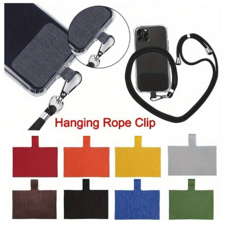 STRAP ΛΑΙΜΟΥ ΜΑΥΡΟ ΚΟΡΔΟΝΙ ΓΙΑ ΚΙΝΗΤΟ ΜΕ PAD