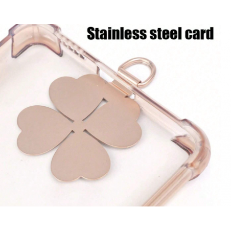 PAD ΓΙΑ STRAP ΚΙΝΗΤΟΥ ROSE GOLD ΤΕΤΡΑΦΥΛΛΟ ΤΡΙΦΥΛΛΙ