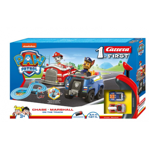 CARRERA SLOT 1 FIRST: PAW PATROL- CHASE & MARSHALL ON THE TRACK 1:50 (20063033)
