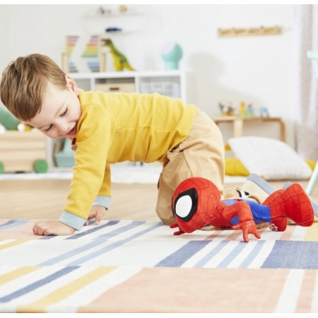 Hasbro Spiderman Marvel Spidey And His Amazing Friends Dance N Crawl Spidey Λούτρινο Με Φώτα Και Ήχους (F6722)