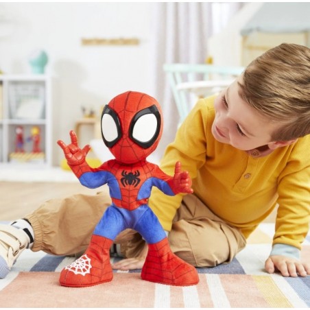 Hasbro Spiderman Marvel Spidey And His Amazing Friends Dance N Crawl Spidey Λούτρινο Με Φώτα Και Ήχους (F6722)