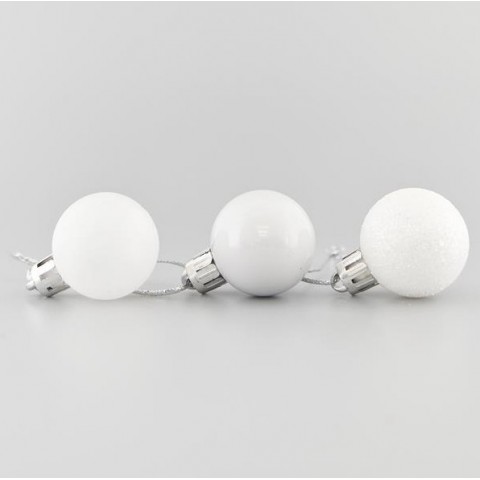 EUROLAMP ΜΠΑΛΑ ΠΛΑΣΤΙΚΗ, ΛΕΥΚΗ, ΣΕΤ 24ΤΜΧ, 3cm (600-42505)