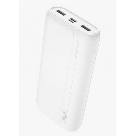 XO Power Bank 20000mAh 20W με 2 Θύρες USB-A και Θύρα USB-C, Power Delivery, Λευκό (XO-PR127WH)