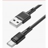 Hoco X83 Victory USB 2.0 Cable USB-C male - USB-A 60W Μαύρο 1m (HC-X83TBK)