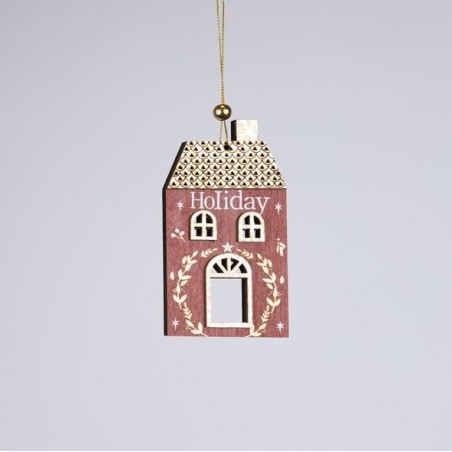 EUROLAMP ΞΥΛΙΝΟ ΣΤΟΛΙΔΙ ΣΠΙΤΑΚΙ, ΚΟΚΚΙΝΟ ΜΕ ΧΡΥΣΟ, 0.5x7.5x13cm (600-46104)