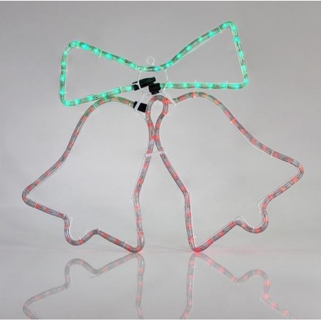 EUROLAMP ΚΑΜΠΑΝΑ ΔΙΠΛΗ ΚΟΚΚΙΝΗ - ΚΟΚΚΙΝΗ IP44 ΜΕ ΠΡΟΓΡΑΜΜΑ 600-20105