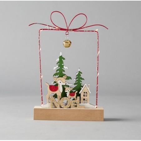 EUROLAMP ΦΩΤΙΖΟΜΕΝΟ ΜΕΤΑΛΛΙΚΟ ΣΕ ΣΧΗΜΑ ΔΩΡΟΥ, ΜΠΑΤΑΡΙΑΣ, 15*4.5*23cm, IP20 (600-41659)