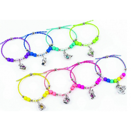 Make It Real - CLM ACK Shimmer Me Body Art Studio Bracelets with Swarovski, 1712, Multicolor