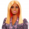 Mattel Barbie Doll - Fashionistas 161 - Puff Sleeve Plaid Blazer Dress Curvy Doll (GRB53)