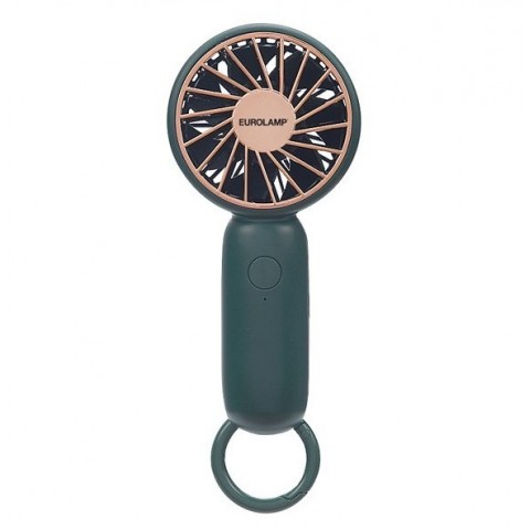 EUROLAMP ΑΝΕΜΙΣΤΗΡΑΣ ΧΕΙΡΟΣ ΕΠΑΝΑΦΟΡΤΙΖΟΜΕΝΟΣ Φ6 500mAh ΣΚΟΥΡΟ ΠΡΑΣΙΝΟ 300-20546