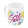 Stor: Stitch Hawaian Flower - Ceramic Mug In Gift Box (325ml) (88140)