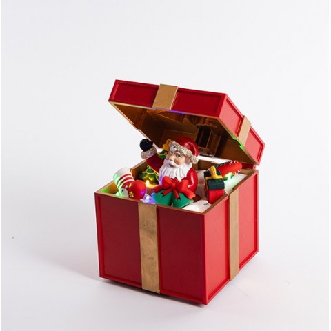 EUROLAMP ΑΝΟΙΓΟΜΕΝΟ ΔΩΡΟ ΜΕ ΑΓΙΟ ΒΑΣΙΛΗ, ΜΕ ΦΩΣ ΚΑΙ ΚΙΝΗΣΗ, ΜΠΑΤΑΡΙΑΣ, 12.5x12.5x20cm (600-47716)