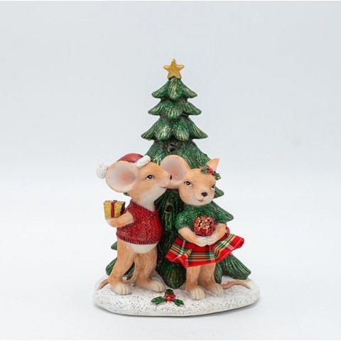 EUROLAMP ΔΙΑΚΟΣΜΗΤΙΚΟ ΠΟΛΥΡΕΖΙΝ, ΠΟΝΤΙΚΑΚΙΑ ΖΕΥΓΑΡΙ ΜΕ ΔΕΝΤΡΟ, ΦΩΤΙΖΟΜΕΝΟ, 11x16cm (600-46964)