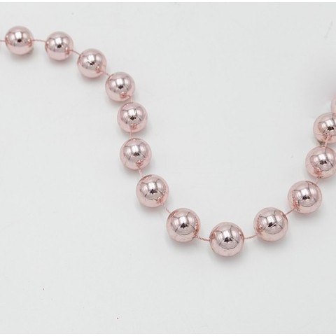 EUROLAMP ΑΛΥΣΙΔΑ ΜΕ ΡΟΖ ΠΕΡΛΕΣ, 20mm, 270cm (600-47583)