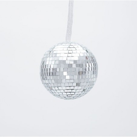 EUROLAMP ΓΥΑΛΙΝΗ ΜΠΑΛΑ, ΝΤΙΣΚΟ, ΑΣΗΜΙ, 8cm (600-47043)