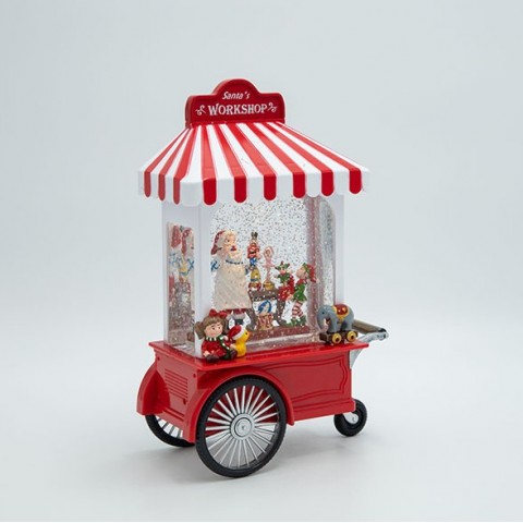 EUROLAMP ΕΡΓΑΣΤΗΡΙ ΤΟΥ ΑΓΙΟΥ ΒΑΣΙΛΗ, ΜΕ ΝΕΡΟ ΣΤΟ ΕΣΩΤΕΡΙΚΟ, ΦΩΤΙΖΟΜΕΝΟ, ΜΠΑΤΑΡΙΑΣ, TIMER, 17.5x9x27cm 600-48150