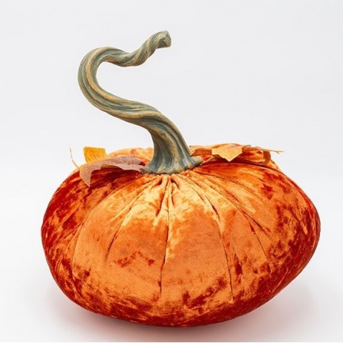 EUROLAMP ΒΕΛΟΥΔΙΝΗ ΚΟΛΟΚΥΘΑ, ΠΟΡΤΟΚΑΛΙ ΜΕ ΦΥΛΛΑ ΣΦΕΝΔΑΜΟΥ, 24x26cm 600-47881