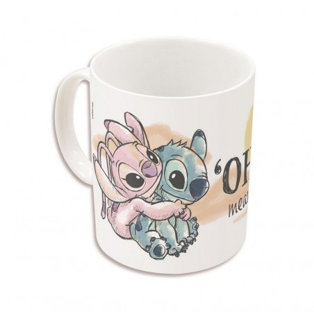 Stor Disney: Stitch & Angel Ohana Dnls - Young Adult Ceramic Mug In Gift Box (325ml) (93492)