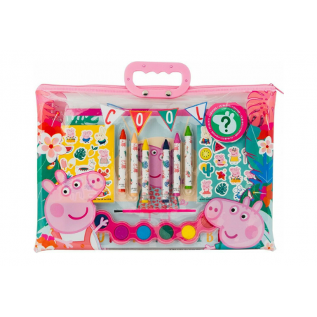 As Company Σετ Ζωγραφικής Διάφανη Τσάντα Peppa Pig (1023-68002)