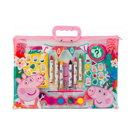 As Company Σετ Ζωγραφικής Διάφανη Τσάντα Peppa Pig (1023-68002)