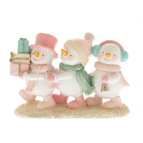 Iliadis Πολύχρωμα Πολυρεζίν Χιονανθρωπ΄΄ακια 14.5Χ5.5Χ10cm (86695)