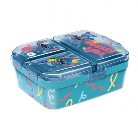 Stor: Stitch Palms - XL Multi Compartment Rectangular Sandwich Box (75099)