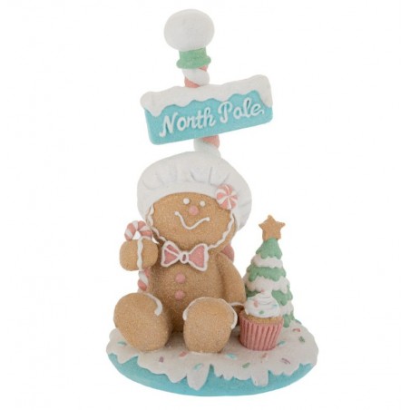 Iliadis Παστέλ Πολυρεζίν Gingerbread Κουκλάκι 10.5Χ16cm (87229)