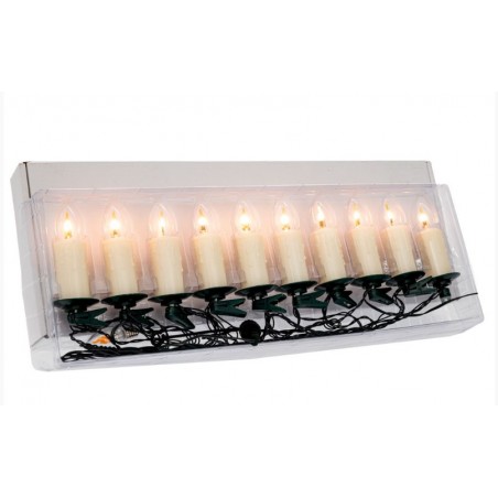 Iliadis LED ME 10 ΑΣΠΡΑ ΚΕΡΙΑ ME CLIP ΓΙΑ ΔΕΝΔΡΟ ΜΕ ΑΝΤΑΠΤΟΡΑ ΡΕΥΜΑΤΟΣ 6mΧ11cm (90885)