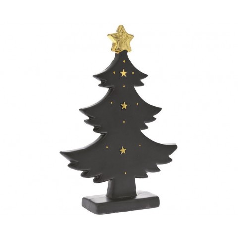 Iliadis ΜΑΥΡΟ ΧΡΥΣΟ ΚΕΡΑΜΙΚΟ ΔΙΑΚΟΣΜΗΤΙΚΟ ΔΕΝΤΡΟ 19Χ5Χ25cm (81476)