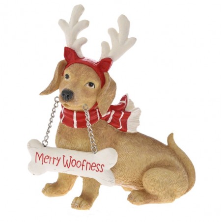 Iliadis ΣΚΥΛΑΚΙ ΠΟΛΥΡΕΖΙΝ MERRY CHRISTMAS 18Χ9Χ20cm (76271)