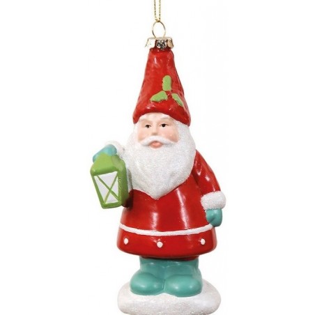 Lianos Κρεμαστό Ζαχαρωτό Χριστουγεννιάτικο Στολίδι Άγιος Με Λάμπα 5 x 6 x 14(h)cm (50190167)