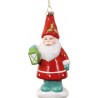 Lianos Κρεμαστό Ζαχαρωτό Χριστουγεννιάτικο Στολίδι Άγιος Με Λάμπα 5 x 6 x 14(h)cm (50190167)
