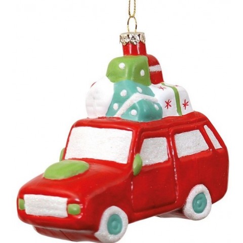 Lianos Κρεμαστό Ζαχαρωτό Χριστουγεννιάτικο Στολίδι Φορτηγό Με Δώρα 5 x 11 x 10(h)cm (50190165)