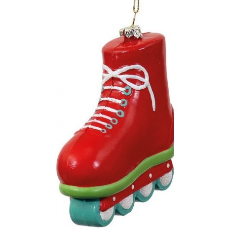Lianos Κρεμαστό Ζαχαρωτό Χριστουγεννιάτικο Στολίδι Πέδιλα Roller 3 x 10 x 10(h)cm (50190170)